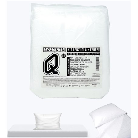 Parure de lit + taies jetables en TNT