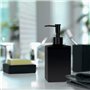 Spirella Distributeur de Savon Céramique Quadro Matt Noir Mat
