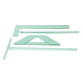 ZHAPEG Règle de reliure en forme de L, règle en forme de T, guide d'espacement, équerre de coupe d'angle pour scrapbooking et fa ZHAPEG Règle de reliure en forme de L