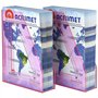 Acrimet Porte-Revues, Support Durable, Organisateur pour Dossiers pour Bureau (Plastique) (Couleur Rose Transparent) (Lot de 2)