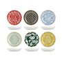 H&h set 6 piatti fondi colourful assortiti cm21