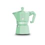 Cafetière Italienne Bialetti MOKA EXCLUSIVE GREEN 3T Vert Aluminium 3 Tasses