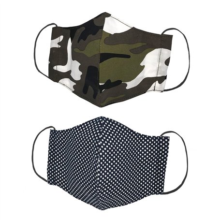 Kanguru Green Masque Faciale Set de 2 pièces - Garçon - Multicolore - 6-12 ANS