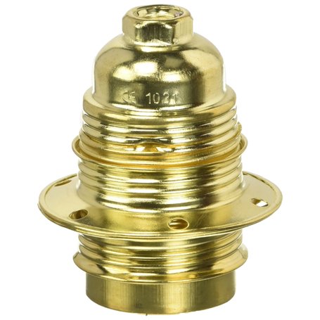 Electraline 71129 Douille E27 Filetée + 2 Bagues Pas 10X1 Laiton