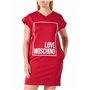 Love Moschino Robe Confortable à col en V à Manches Courtes
