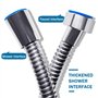 3,0-Meter Hi Flow Double Verrouillage En Acier Inoxydable Plaqué Douche Tuyau De Remplacement De Douche Tuyau