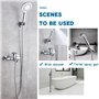 3,0-Meter Hi Flow Double Verrouillage En Acier Inoxydable Plaqué Douche Tuyau De Remplacement De Douche Tuyau