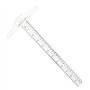 LEBQ 12 Pouces/ 30 cm T-Square Junior en Plastique T-Règle Transparent pour Rédaction et Travail Général de Mise en Page (1)