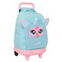 Cartable à roulettes Furby Bleu ciel 33 x 45 x 22 cm