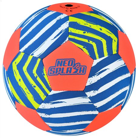 AKTIVE 54289 Ballon de Football en néoprène Multicolore 22 cm Flottant et résistant à l'eau Idéal pour la Plage et la Piscine