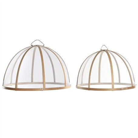 Couvre-vaisselle Home ESPRIT Bambou 35 x 35 x 22 cm