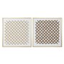 Cadre Home ESPRIT Blanc Doré Naturel Abstrait Moderne 100 x 3