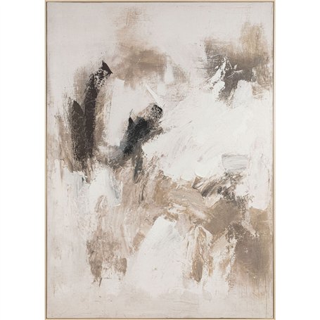 Cadre Home ESPRIT Blanc Beige Abstrait Urbaine 130 x 5 x 180 cm