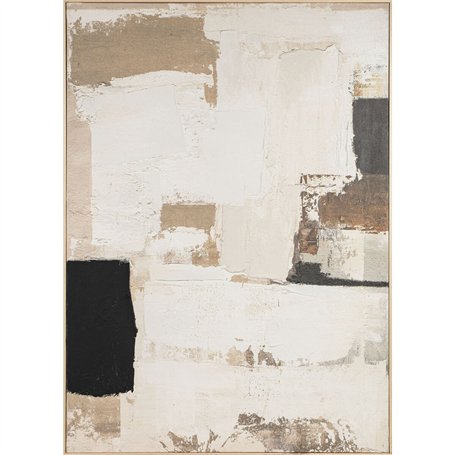 Cadre Home ESPRIT Blanc Beige Abstrait Urbaine 130 x 5 x 180 cm