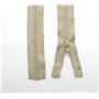 DOJA Barcelona | Fermeture Eclair 70 cm Beige | Pack 10 Fermeture Eclair Séparable #5 | Curseur Automatique | Dent Plastique | Z