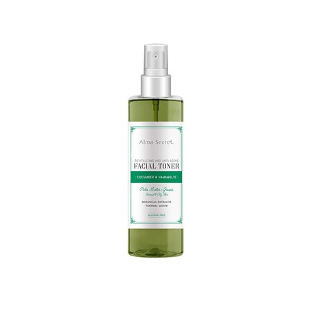 FACIAL TONER revitalizante y antiedad con pepino & hammamelis 200 ml