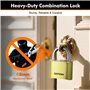 Cadenas Code 4 Chiffres - Cadenas de Sécurité Résistant Aux Intempéries