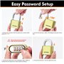 GRIFEMA GA1007, Cadenas Code 4 Chiffres - Cadenas de Sécurité Résistant Aux Intempéries, Cadenas à Combinaison pour Casier, Vali