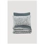 Parure de lit - 1 housse de couette 220 x 240 cm + 2 taies d'oreiller 60 x 60 cm - 100% coton ranforcé - Anthracite