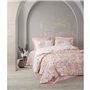 Parure de lit - 1 housse de couette 220 x 240 cm + 2 taies d'oreiller 60 x 60 cm - 100% coton ranforcé - Rose