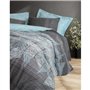 Parure de lit - 1 housse de couette 220 x 240 cm + 2 taies d'oreiller 60 x 60 cm - 100% coton ranforcé - Anthracite