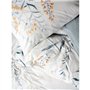 Parure de lit - 1 housse de couette 220 x 240 cm + 2 taies d'oreiller 60 x 60 cm - 100% coton ranforcé - Bleu