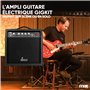 MAX GIGKit Amplificateur 40 Watts pour Guitares Électriques - Tonalité Réglable, Poignée de Transport, Sortie Casque, Entrée AUX