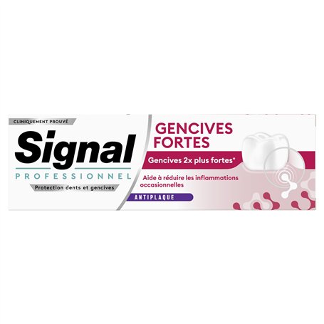 Signal Professionnel - Dentifrice Gencives Fortes - Anti-Plaque - 75 ml