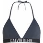 Calvin Klein Haut de Bikini Femme Triangel Dos Nu, Bleu (India Ink), XXL