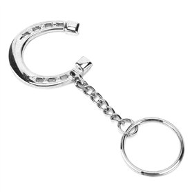 Pssopp Porte-clés en Fer à Cheval Porte-clés en Fer à Cheval Hautement Poli Cadeaux de Faveur Mors de Filet de Cheval en Argent