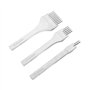 Ensemble d'outils de griffe de poinçon en acier blanc 2/5/10, poinçons de trou d'artisanat en cuir, ensemble de ciseaux de coutu