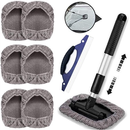 Autolavaggio Spazzola Set avec 7 Couvercle de Brosse Microfibres