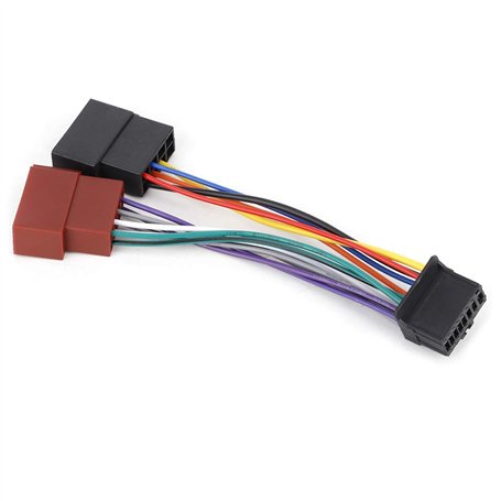 Adaptateur Iso Câble Convertisseur,16 Broches Vers Mini Câble De Câblage De Prise Iso 8 Broches ,fiche Faisceau Auto Autoradio
