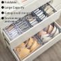 RANYAKE 3 Pièces Organisateur de Tiroir Pliable, Rangement Tiroir pour Chaussettes, Rangement Sous Vetement, pour Chaussettes, S