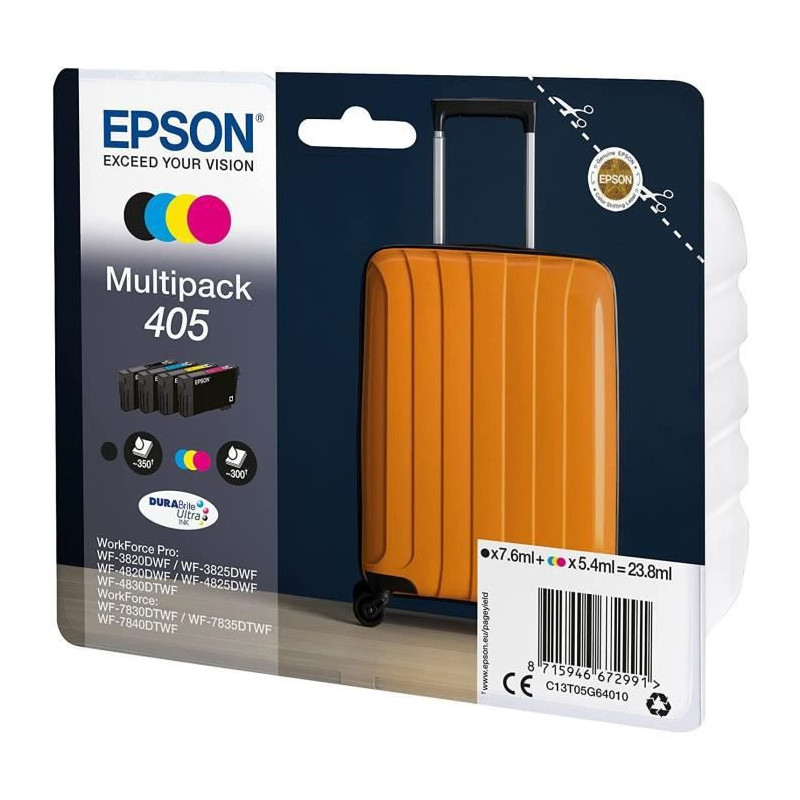 Image secondaire de Epson Multipack 4-colours 405 DURABrite Ultra Ink