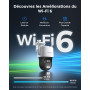 Reolink 4K PTZ Camera Surveillance WiFi Exterieure à Double Objectif, 2,4/5 GHz Wi-FI 6, Zoom 6X, Détection Personne/Véhicule/An