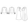 Vogue Patterns V1605, Motifs Tendance, Patron de Couture, modèle, Papier, Blanc, 6-8-10-12-14