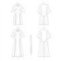 Vogue Patterns V1947Y5 Robe de soirée vintage années 70 Y5 (46-50-50-52-54)