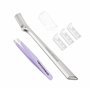 TWEEZERMAN Rasoir à sourcils avec mini pince à épiler (Set duo pour le soin du visage et des sourcils)