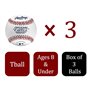 Rawlings T- Balls Off Boîte de 3 balles de Baseball Unisexe, Blanc, Official Size
