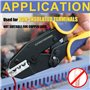 haisstronica Outil de sertissage pour terminal non isolé, AWG 22-6 Outil de sertissage de fil à cliquet, Pince à sertir pour bor