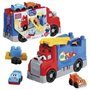 MEGA BLOKS - Camion Course et Construction - Coffret avec 19 pieces - MEGA Bloks - JFR29