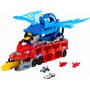 Hot Wheels Transporteur 2 en 1 Dragons City avec 2 transporteurs Dragons et 2 Voitures Miniatures