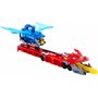 Hot Wheels Transporteur 2 en 1 Dragons City avec 2 transporteurs Dragons et 2 Voitures Miniatures, Un Grand Dragon et Un Dragon
