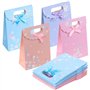 Aruicheng Lot de 12 petits sacs cadeaux en papier kraft multicolores pour anniversaire