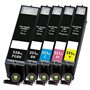 Pack 5 cartouche d'encre Qualité Premium PGI 550 XL Black CLI 551 XL Black Cyan Magenta Yellow / pour imprimante CANON MG 5450 5