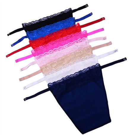 YEKEYI Lot de 8 éléments pour femme en dentelle à clipser - Bleu - Taille Unique