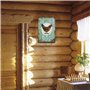 Lot de 5 plaques en tôle rétro avec accessoires : 20 x 30 cm - Pour poulailler - Décoration de ferme - Style maison de campagne