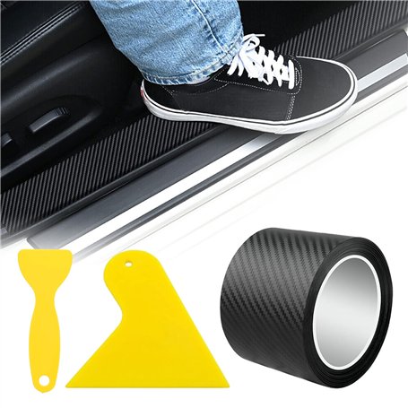 Nizirioo Protection Pare Choc Voiture: Film de Protection Universel pour Seuil de Porte de Voiture