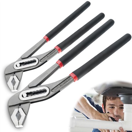 Nizirioo Lot de 2 pinces multiprises professionnelles en acier Cr-V